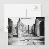 Pompeii, Villa en Vesuvius Briefkaart (Voorkant / Achterkant)