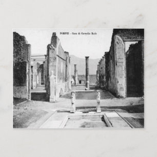 Pompeii, Villa en Vesuvius Briefkaart