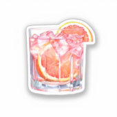 pompelmoescitruscocktail sticker (Voorkant)