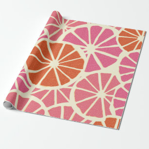 Pompenselen van pompelmoezen of van pomelo's, naad cadeaupapier