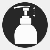 Pompflesprofiel Ronde Sticker (Voorkant)