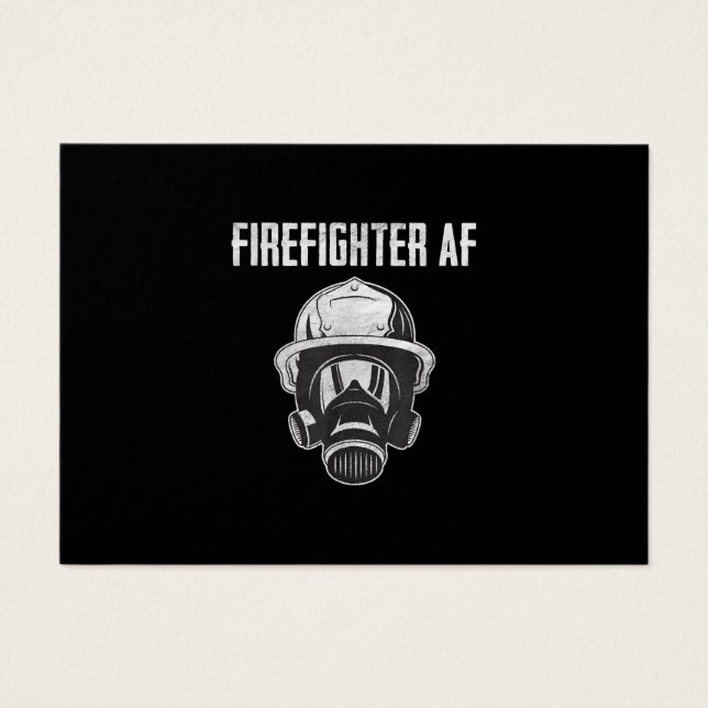 Pompier AF | Masque gaz | Funny Firefighter (Devant)