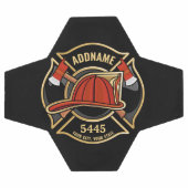 Pompier AJOUTER LE NOM Insigne du service de pompi (Plat)