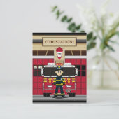 Pompier avec carte postale Moteur de feu (Debout devant)