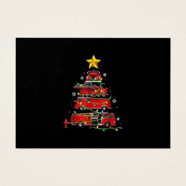 Pompier Camion Arbre de Noël Hommes Femmes (Devant)