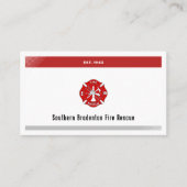 Pompier | Carte de visite parfait (Devant)