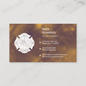 Pompier | Carte de visite parfait (Dos)