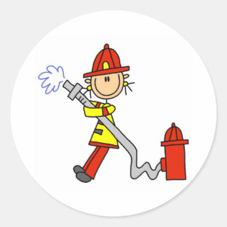 Pompier de la figure à manche avec Stickers de tuy