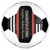 Pompier Fire Academy Red Line Drapeau Graduation (Tourné)