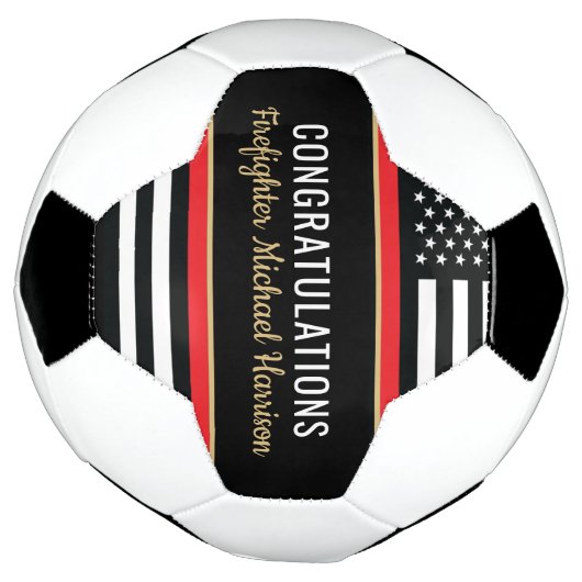 Pompier Fire Academy Red Line Drapeau Graduation (Tourné)