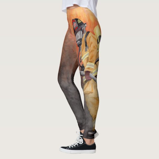 Pompier Fireman Leggings Personnaliser avec le NOM (Gauche)