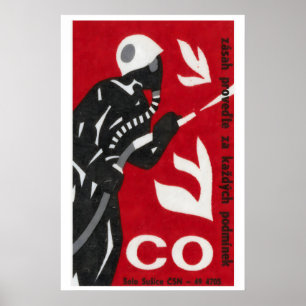 Pompier - Impression Boîte d'allumettes - Art mura