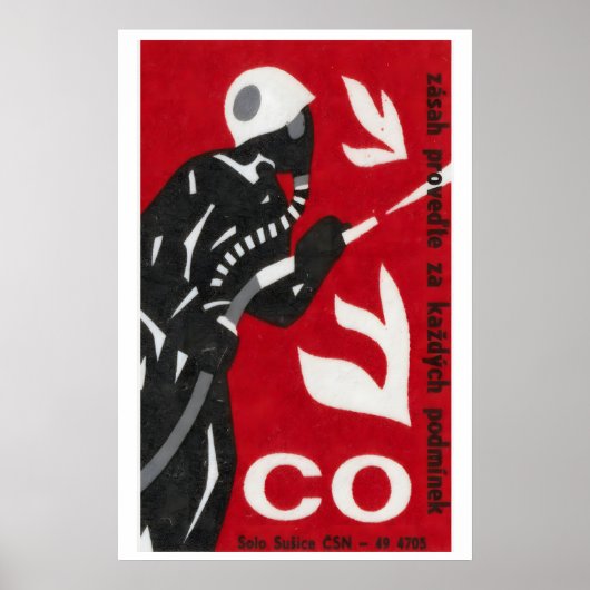 Pompier - Impression Boîte d'allumettes - Décorati (Devant)