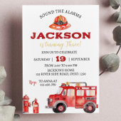 Pompier Invitation Anniversaire Fireman Party