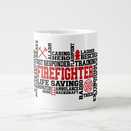 Pompier Jumbo Mug (Devant)