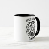 Pompier Maltais Nom personnalisé Mug cadeau (Devant droit)