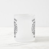 Pompier Maltais Personnalisé Frosted Beer Mug (Centre)