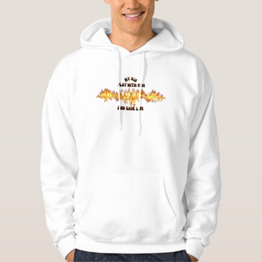 Pompier ou sweat - shirt à capuche pompier pour to (Devant)