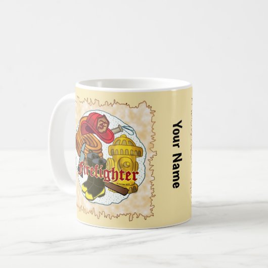 Pompier Outils tasse (Devant gauche)