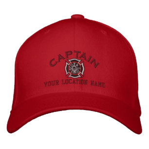 Pompier personnalisé Capitaine Casquette Broderie