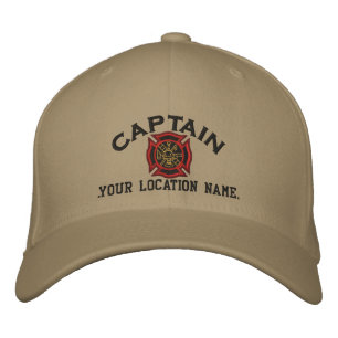 Pompier personnalisé Capitaine Casquette Broderie