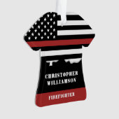 Pompier personnalisé Mince Secourt incendie de lig (devant)