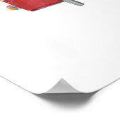 Pompier Pompier Affiche de bienvenue fête d'annive (Coin)