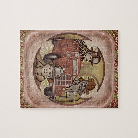 Pompier Pompier Frères puzzle puzzle (Horizontal)