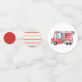 Pompier pompier pompier enfant confetti anniversai (Devant)