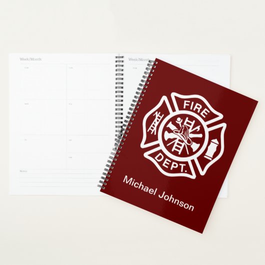 Pompier Pompier Pompier Service d'incendie Nom per (Devant avec enveloppe)
