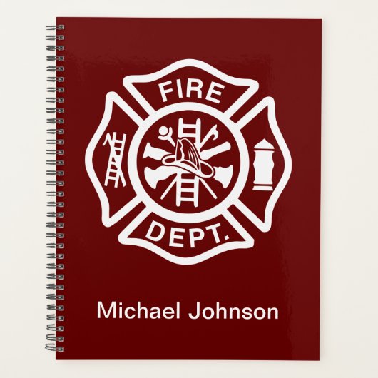 Pompier Pompier Pompier Service d'incendie Nom per (Devant)