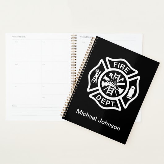 Pompier Pompier Pompier Service d'incendie Nom per (Devant avec enveloppe)