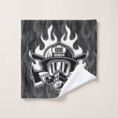 Pompier Secouru sur mesure Station du service d'in (Gant de toilette)