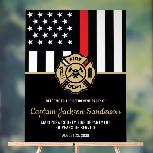 Pompier Service des incendies Parti de retraite (Neutre)