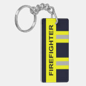 Pompier Symbole Uniforme bleu Porte-clés (Devant gauche)