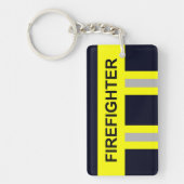 Pompier Symbole Uniforme bleu Porte-clés (Devant)
