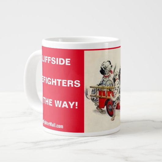 Pompiers À La Falaise Sur Le Chemin Mug (Devant gauche)