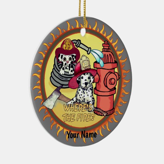 Pompiers de chien ornement (Droite)