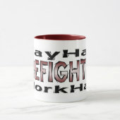 Pompiers - Jouer dur / Travailler dur Mug (Centre)