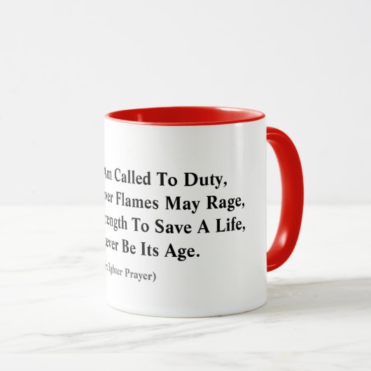Pompiers Prier Mug (Devant droit)