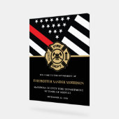 Pompiers Service de retraite Bienvenue (Angle)