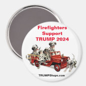 Pompiers Soutien TRUMP 2024 Dalmations aimant (Recto/Verso)