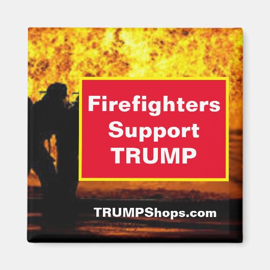 Pompiers Support aimant TRUMP (Devant)