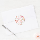 Pompoen 2e verjaardag Bold Pink Girl Bloemenfeest Ronde Sticker (Envelop)