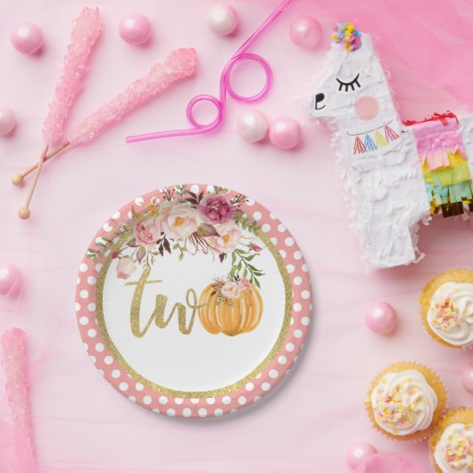 Pompoen 2e verjaardag Bord - Florence Stippen (Feest)