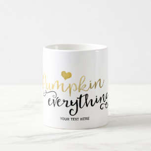 POMPOEN ALLES Herfst Autumn Zwart & Goud Koffiemok