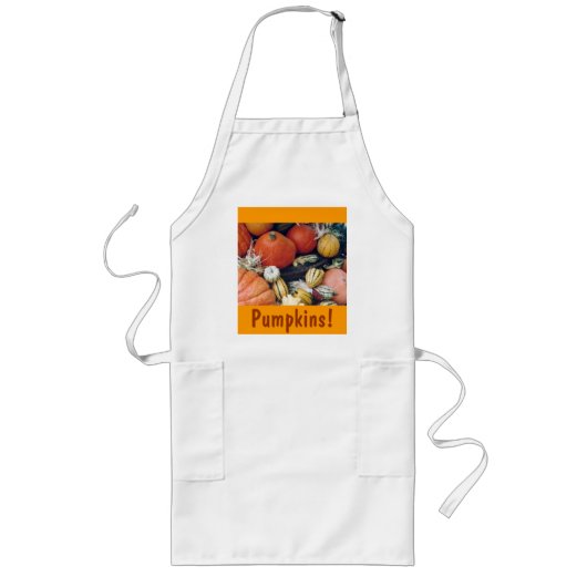 Pompoen - Apron Lang Schort (Voorkant)