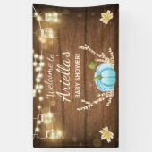 Pompoen Baby shower Achtergrond Banner Herfst Herf (Verticaal)