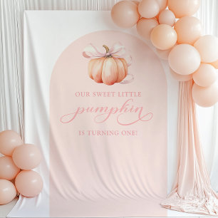 Pompoen Baby shower Arch Achtergrond Tapestry Wandkleed