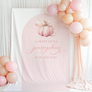 Pompoen Baby Shower Boog Achtergrond Tapijt Wandkleed